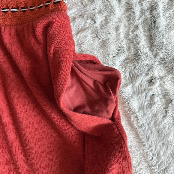 Anthropologie size small rust color sleeveless jersey dress - Picture 5 of 7